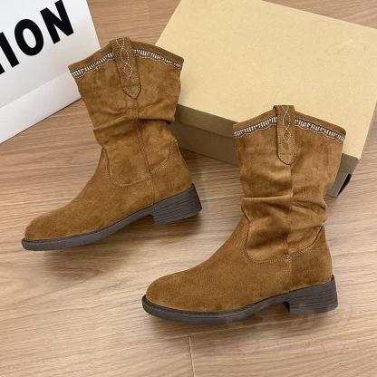 Vintage Suede Fashion Boots - image 11