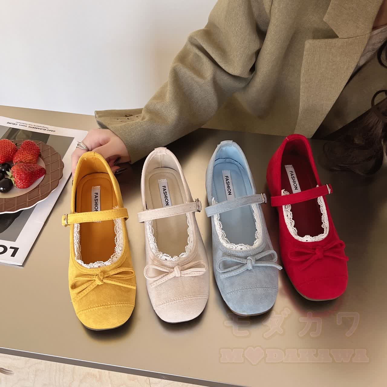 French Style Bow Mary Jane Soft-Soled Shoes - image 2