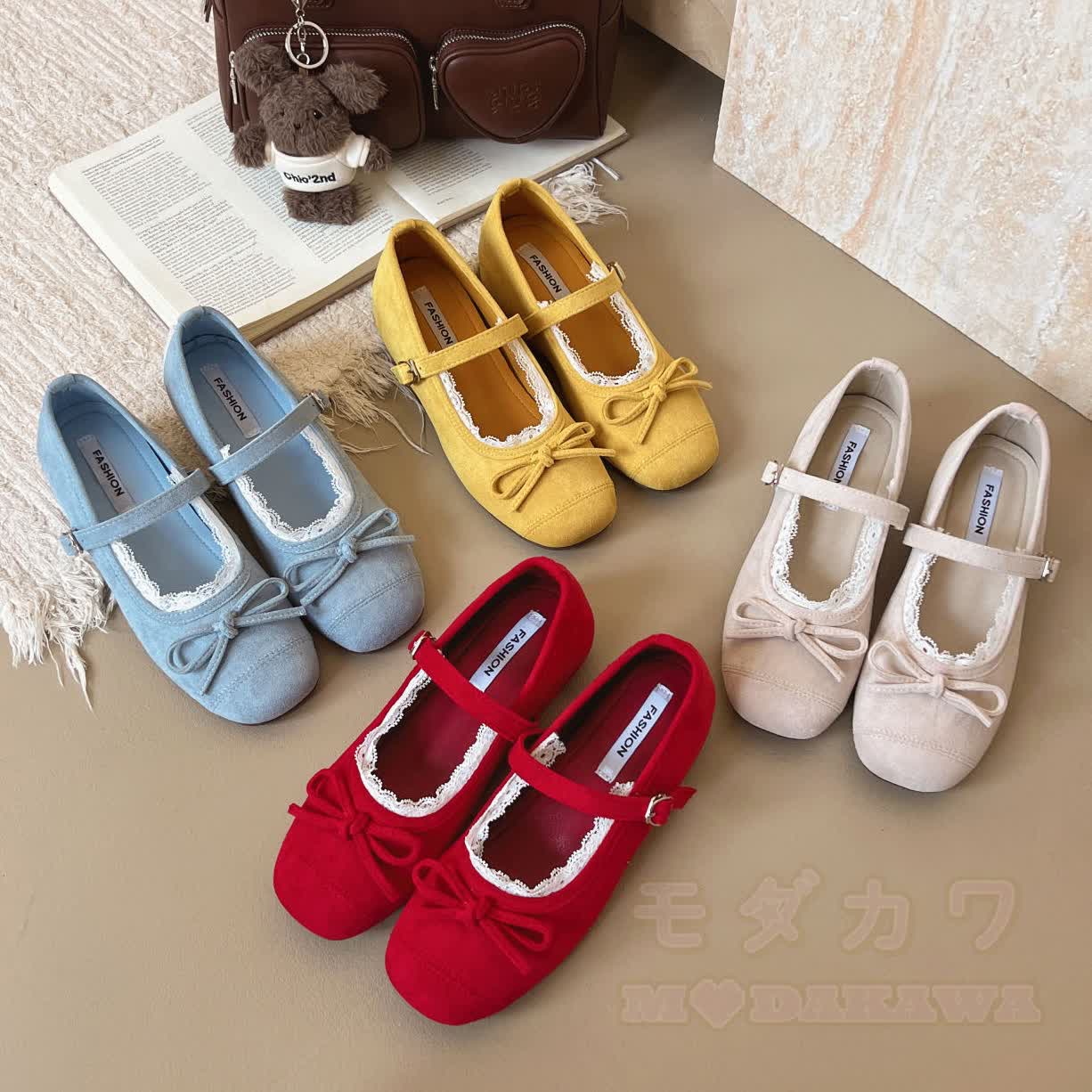 French Style Bow Mary Jane Soft-Soled Shoes - image 1
