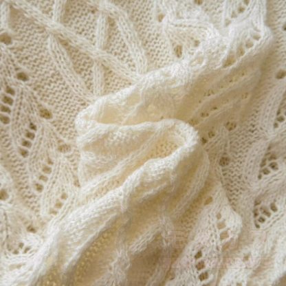 Off Shoulder Ruffle Trim Knit Top - image 5