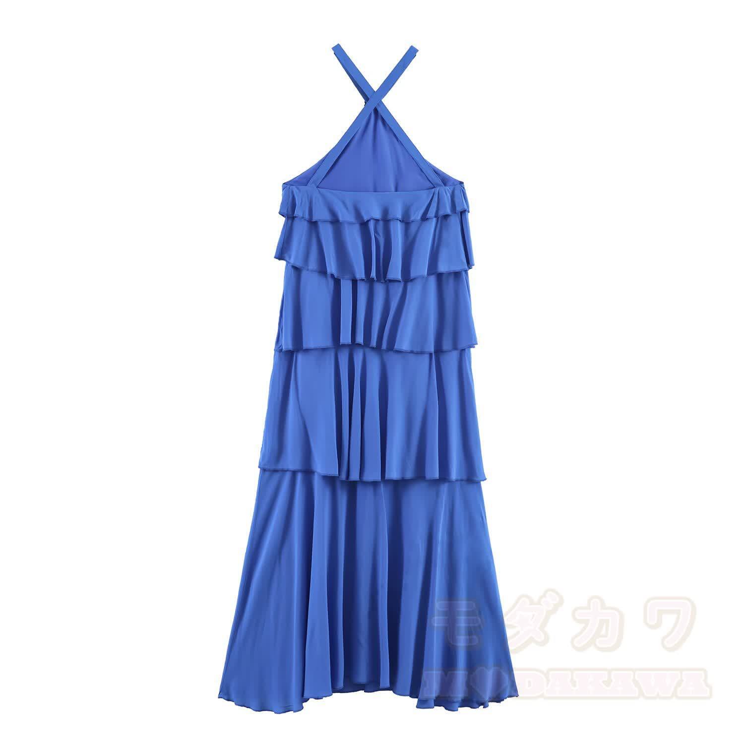Vacation Style Layered Sleeveless Dress - image 5