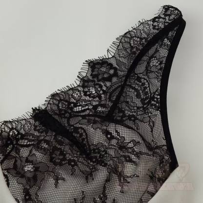 Backless Lace Patchwork Cami Dress - image 5