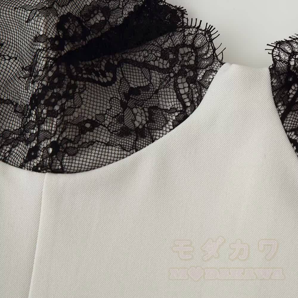 Backless Lace Patchwork Cami Dress - image 4