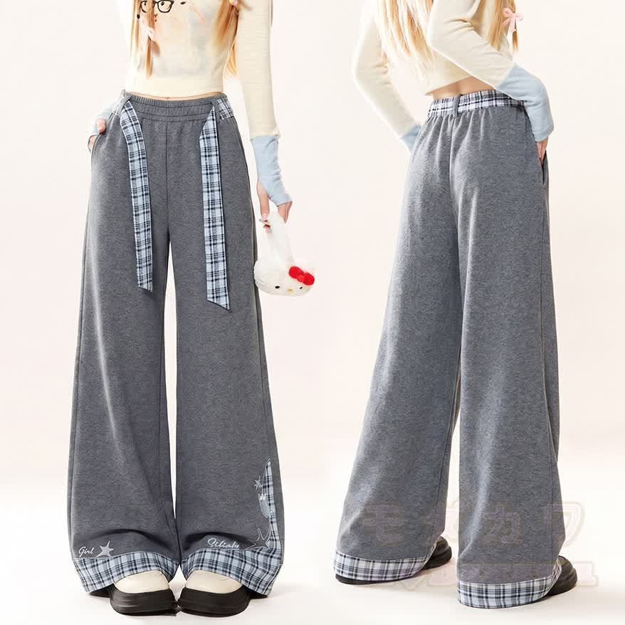 Dark Gray Casual Loose-Fit Sweatpants - Dark Grey - L - image 1