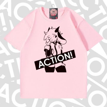 MODAKAWA X zarckets ACTION Goat Graphic 100% Cotton T-shirt - Pink - 5XL - image 10