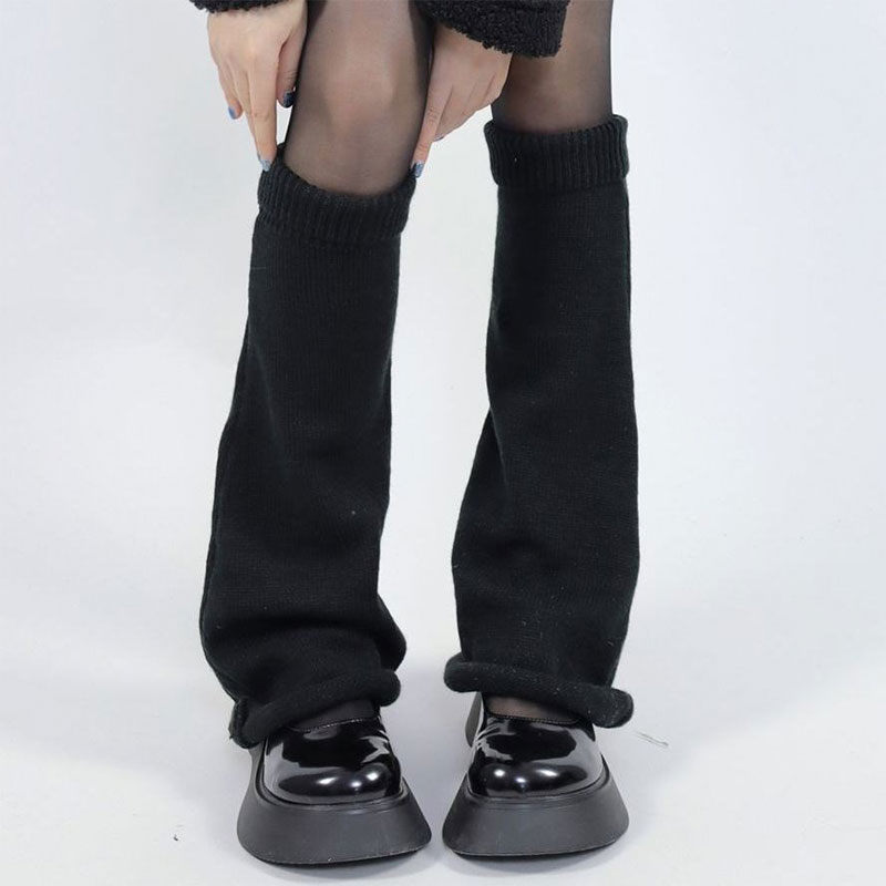 JK Pure Color Knit Leg Warmers - image 7