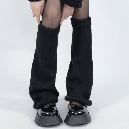 JK Pure Color Knit Leg Warmers - image 7