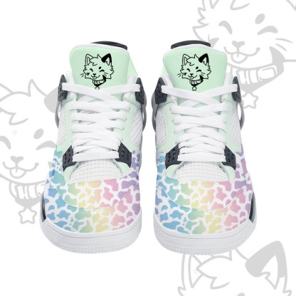 MODAKAWA X popipeko Kitty Gradient Camo Graphic Lace Up Sports Air Cushion Shoes - image 7