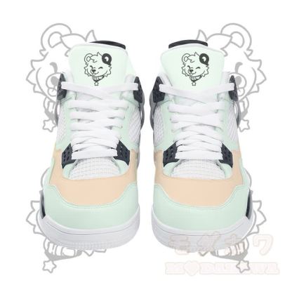 Tongue Out Bear Graphic Modakawa Lace Up Sports Air Cushion Shoes - Green - 48 - image 8