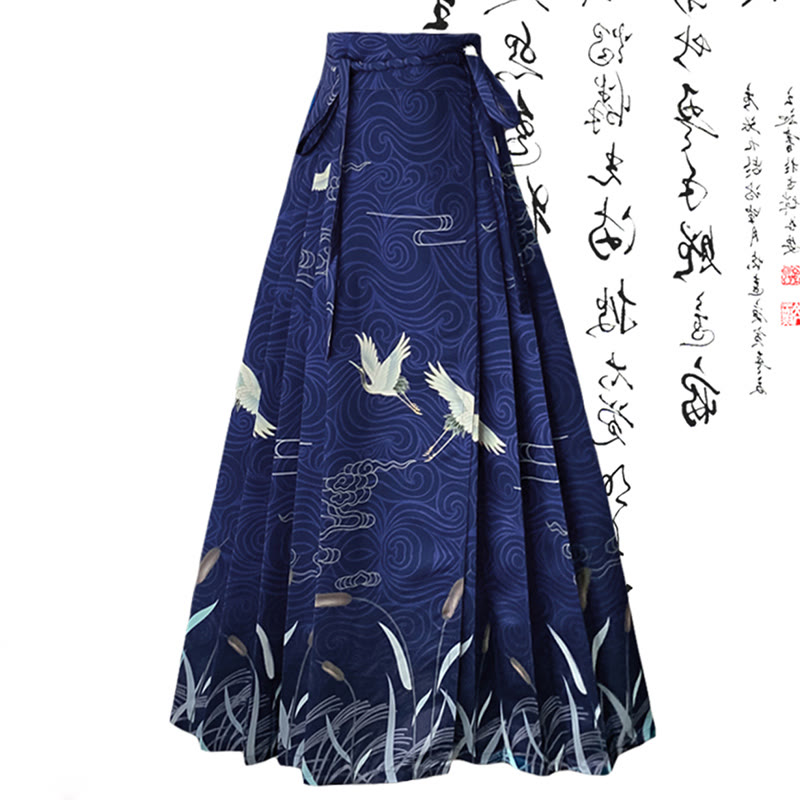 Bow Print Print T-Shirt High Waist Pleated Skirt - Skirt - XL - image 5
