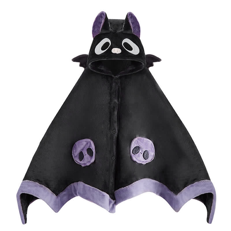 Cartoon Bat Wearable Hooded Blanket - Blanket - One Size - image 1