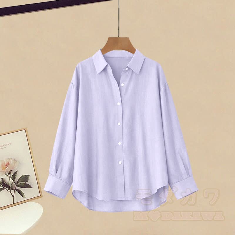 Lace Top Lace-up Shirt Casual Pants Matching Outfit - Shirt (Single) - XL - image 3