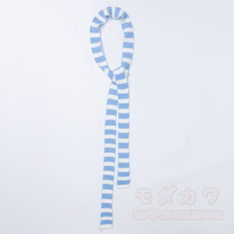 High Quality Puppy Star Print Striped Off Shoulder Strap Long Sleeve Sweater - image 7