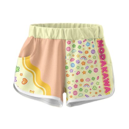 Clover Graphic Crop Tank Sport Top Shorts Bikini Modakawa Matching Outfit - Shorts - XL - image 3
