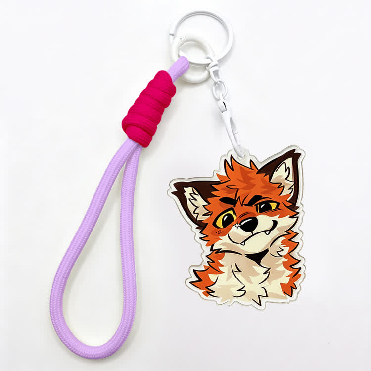 MODAKAWA X atka Smart Fox Keychain Birthday Gift - Purple - image 7