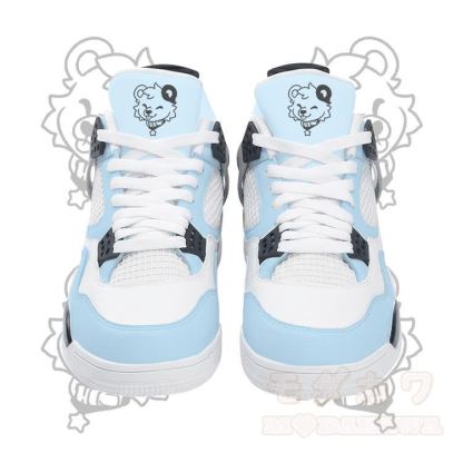 Tongue Out Bear Graphic Modakawa Lace Up Sports Air Cushion Shoes - Blue - 48 - image 7