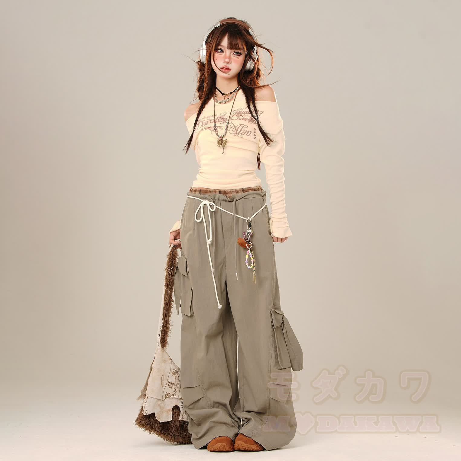 Cool Off-Shoulder Long Sleeves T-Shirt - image 11
