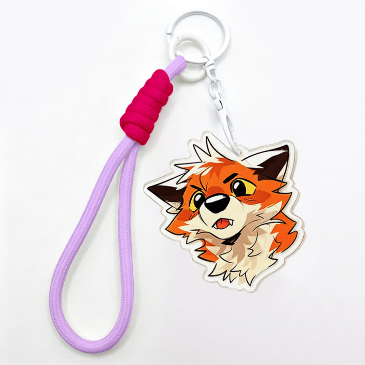 MODAKAWA X atka Fox Keychain Birthday Gift - Purple - image 7
