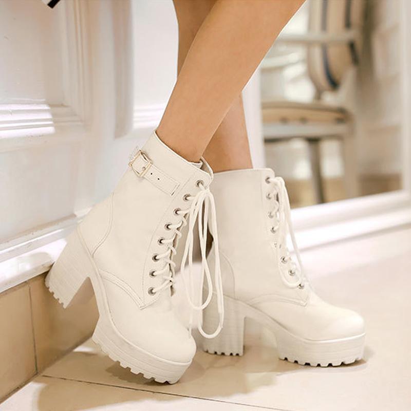 Cosplay Martin Boots Lace-up High Heel - image 6