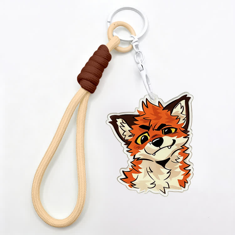 MODAKAWA X atka Smart Fox Keychain Birthday Gift - Apricot - image 5