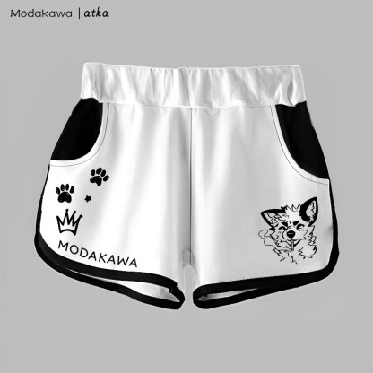 MODAKAWA X atka Gradient Smoking Fox Graphic Shorts - White - 5XL - image 5