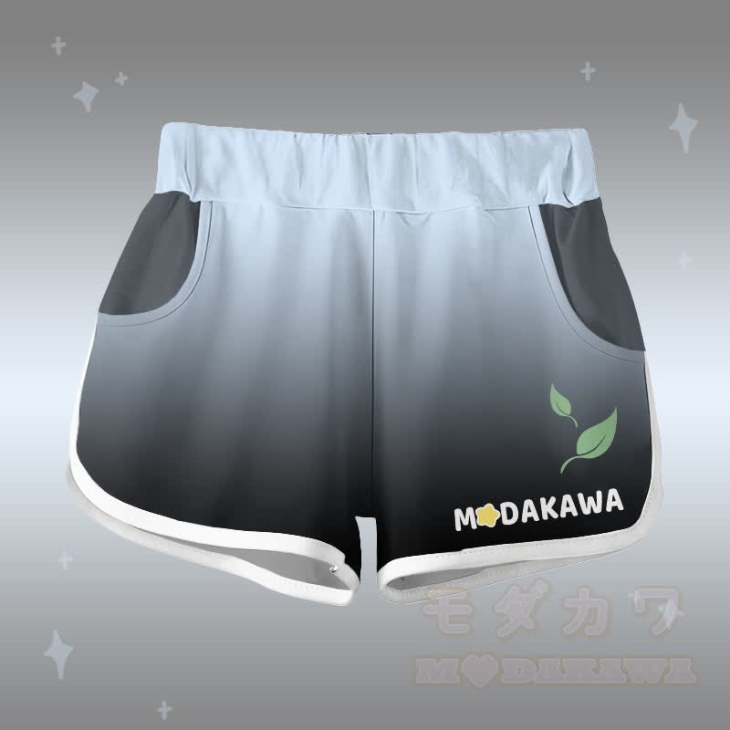 Gradient Koala Graphic T-shirt Letter Graphic Shorts Modakawa Matching Outfit - Black  Shorts - 5XL - image 9