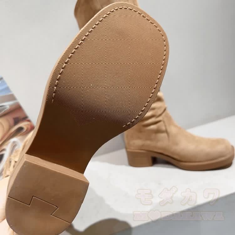 Vintage Fringe Knee High Boots - image 12