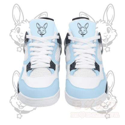 Wink Bunny Graphic Modakawa Lace Up Sports Air Cushion Shoes - Blue - 48 - image 3