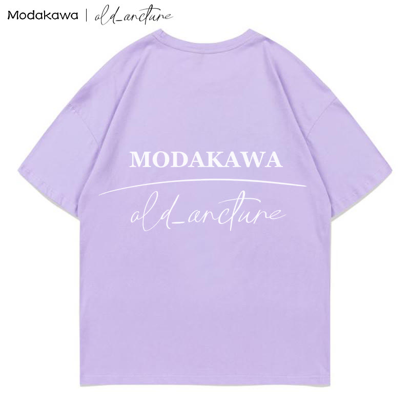 MODAKAWA X  old_arcture Blueberry Cake Letter Print T-shirt - image 6