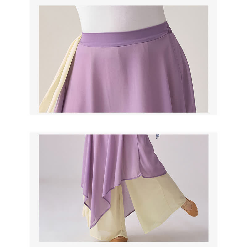 Vintage High Waist Lace Up Flowy Wide Leg Casual Pants - image 13