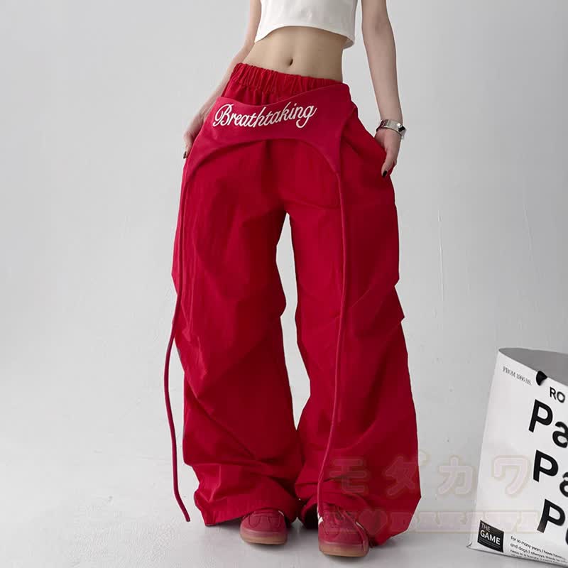 Vintage Cat Print Cropped Hoodie Layered Wide Leg Pants Two Pieces Set - image 7