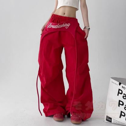 Vintage Cat Print Cropped Hoodie Layered Wide Leg Pants Two Pieces Set - image 7
