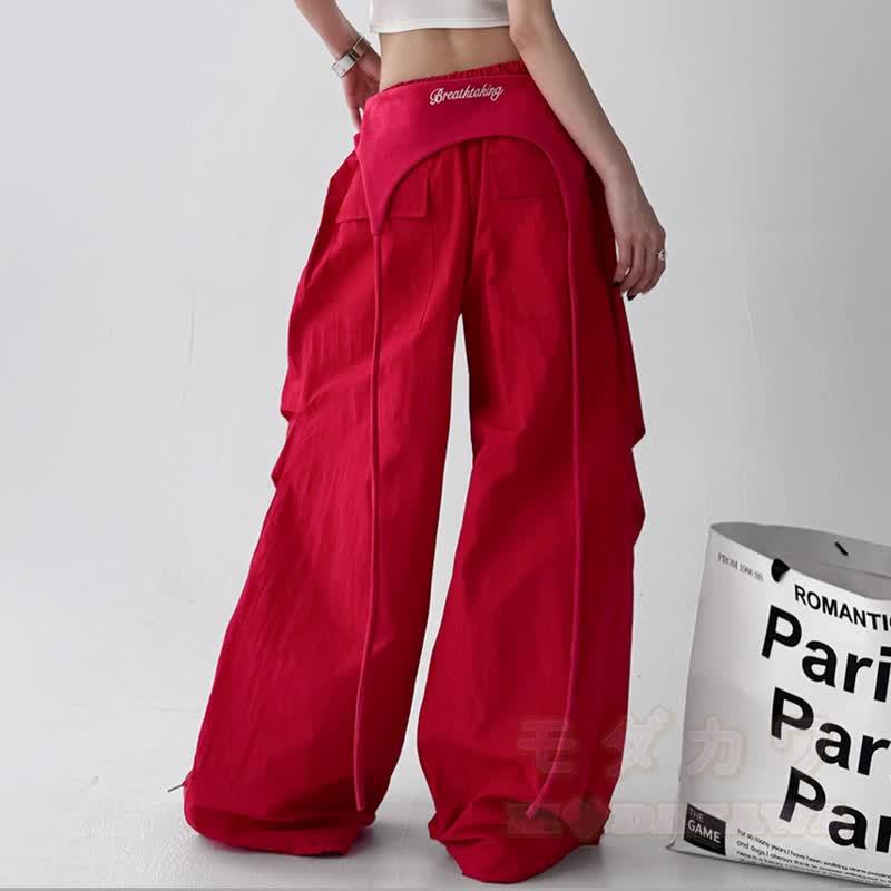 Vintage Cat Print Cropped Hoodie Layered Wide Leg Pants Two Pieces Set - image 8