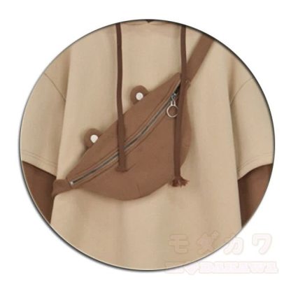 Cute Hooded Sweatshirt with Bear Shoulder Bag - image 4