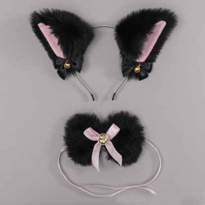 Fox Ears Headband Choker Cosplay Costume Accessory - D - One Size - image 9