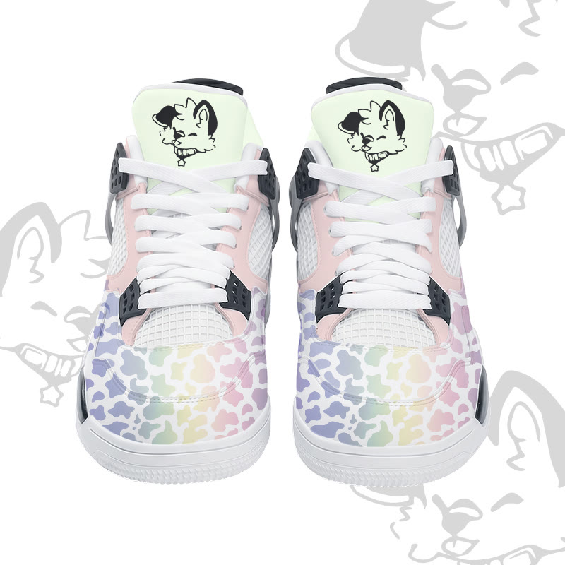 MODAKAWA X popipeko Puppy Camo Graphic Lace Up Sports Air Cushion Shoes - image 8