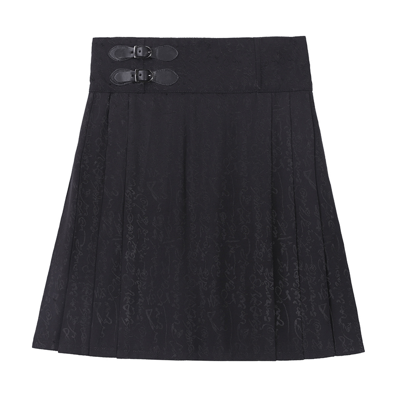 Vintage Buckle Embroidered Top Cami Skirt Panel Matching Outfit - Skirt - One Size - image 7