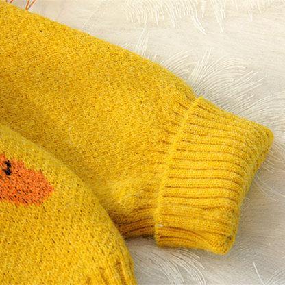 Loose Cartoon Carrot Print Long Sleeve Sweatshirt - image 10