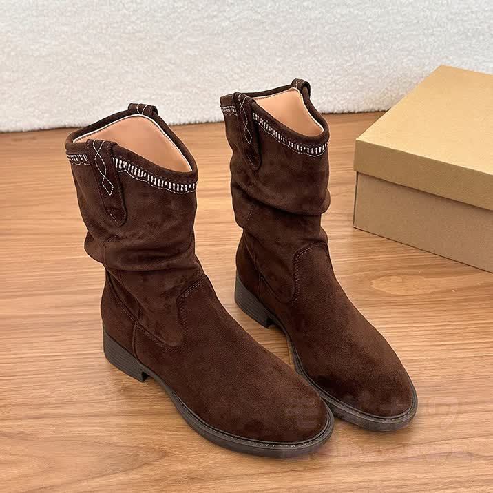 Vintage Suede Fashion Boots - image 8