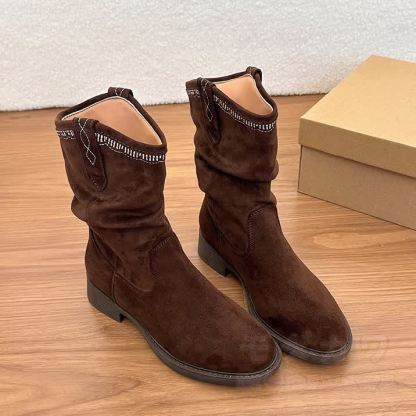Vintage Suede Fashion Boots - image 8