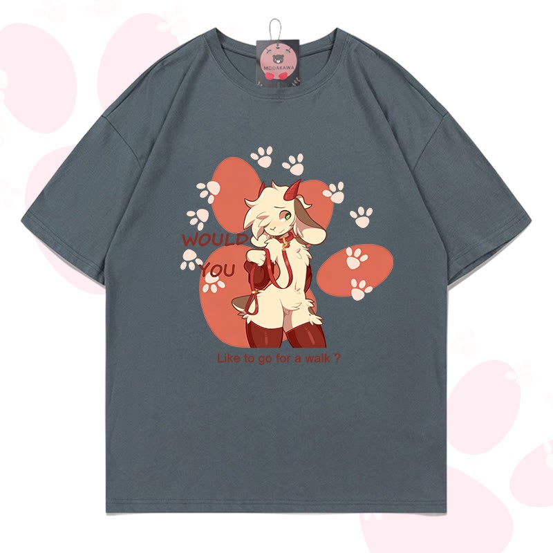 MODAKAWA X zarckets Goat Graphic 100% Cotton T-shirt - Grey - 5XL - image 16