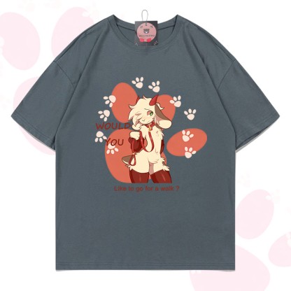 MODAKAWA X zarckets Goat Graphic 100% Cotton T-shirt - Grey - 5XL - image 16