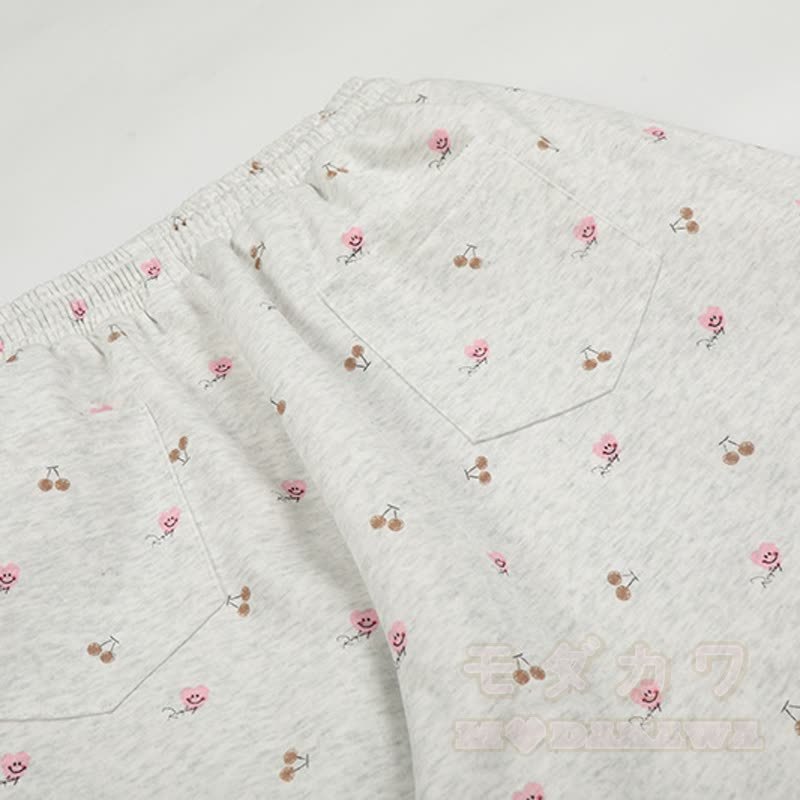  High Quality Durable Press Stripe Long Sleeve Top Floral Embroidery Pants Two Pieces Set - image 14
