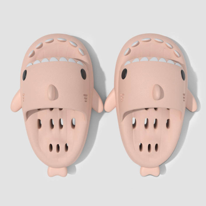 Cartoon Shark Hollow Out Casual Slippers - F - 46/47 - image 7