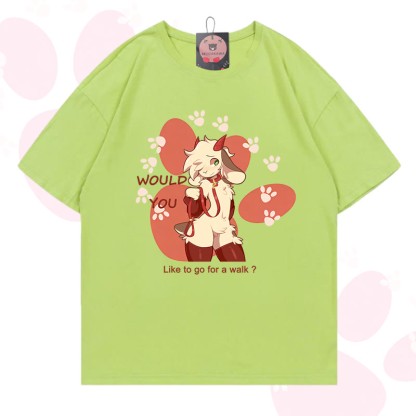 MODAKAWA X zarckets Goat Graphic 100% Cotton T-shirt - Avocado green - 5XL - image 6