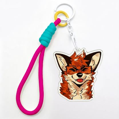 MODAKAWA X atka Glasses Fox Keychain Birthday Gift - Dark Purple - image 8