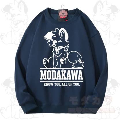 MODAKAWA X popipeko Kawaii Puppy Graphic Unisex Sweatshirt - Navy Blue - 3XL - image 11