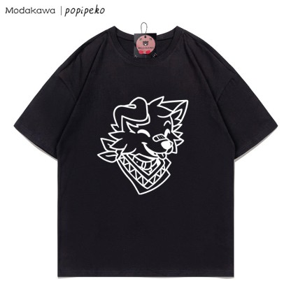 MODAKAWA X popipeko Puppy Print T-shirt - Black - 5XL - image 3
