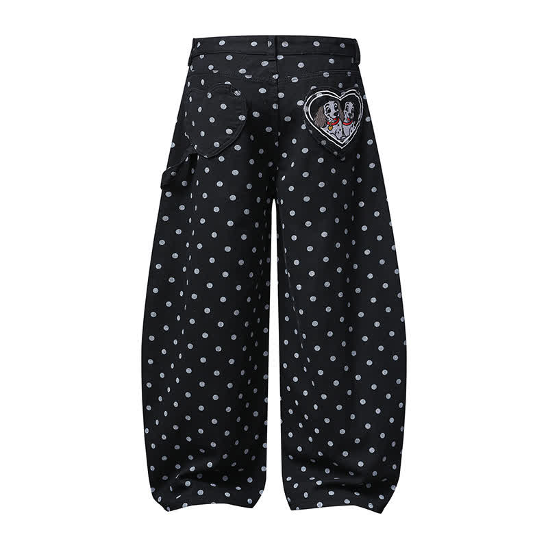  High Quality Durable Press Polka Dot Bow Zip Up Hoodie Dog Embroidery Pants Two Pieces Set - image 10