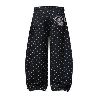  High Quality Durable Press Polka Dot Bow Zip Up Hoodie Dog Embroidery Pants Two Pieces Set - image 10